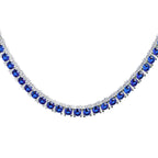 Big Daddy 4MM Silver Blue Tennis Iced Out Chain
