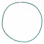 Big Daddy 4MM Silver Green & Ruby Iced Out Tennis Chain
