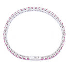 Big Daddy 4MM Silver Ruby Tennis Iced Out Bracelet