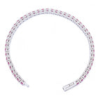 Big Daddy 4MM Silver Ruby Tennis Iced Out Bracelet