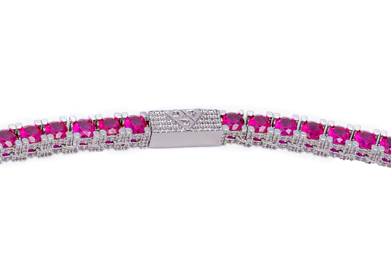 Big Daddy 4MM Silver Ruby Tennis Iced Out Chain Secondary image