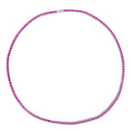Big Daddy 4MM Silver Ruby Tennis Iced Out Chain