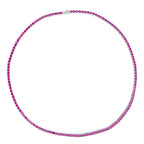 Big Daddy 4MM Silver Ruby Tennis Iced Out Chain
