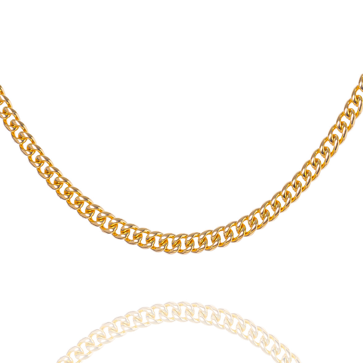 Big Daddy 5MM Cuban Curb 18K Gold Chain Hoofdafbeelding