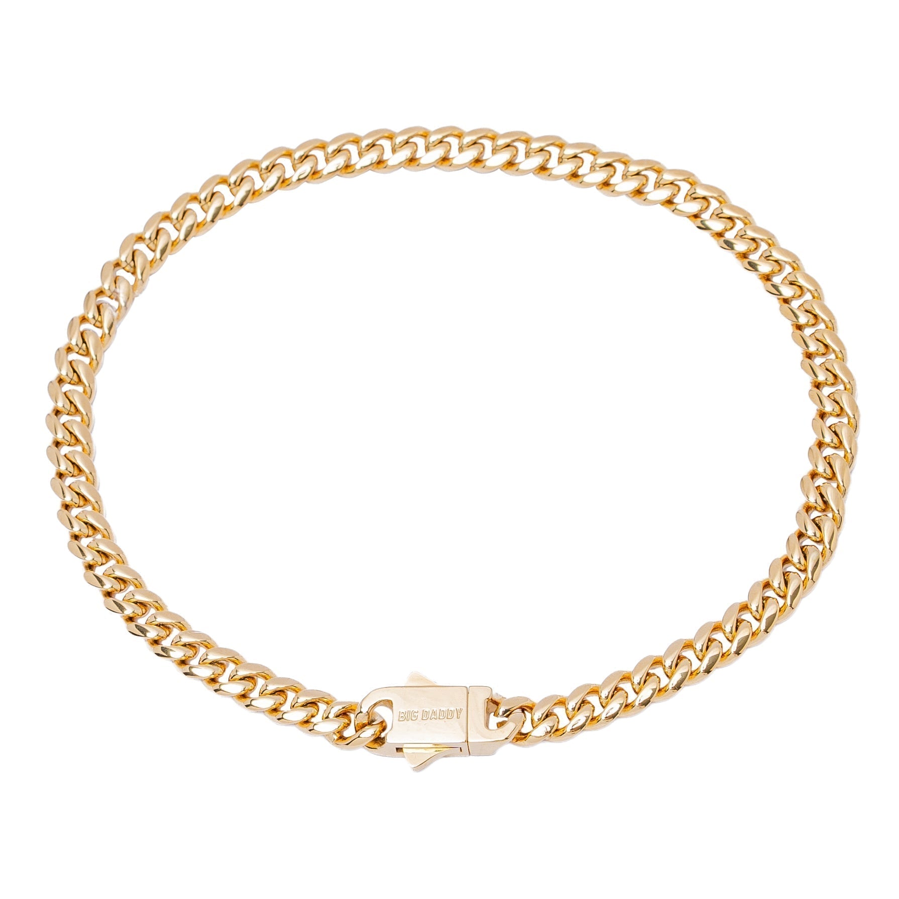 Big Daddy 5MM Cuban Link 18K Gold Bracelet Hoofdafbeelding