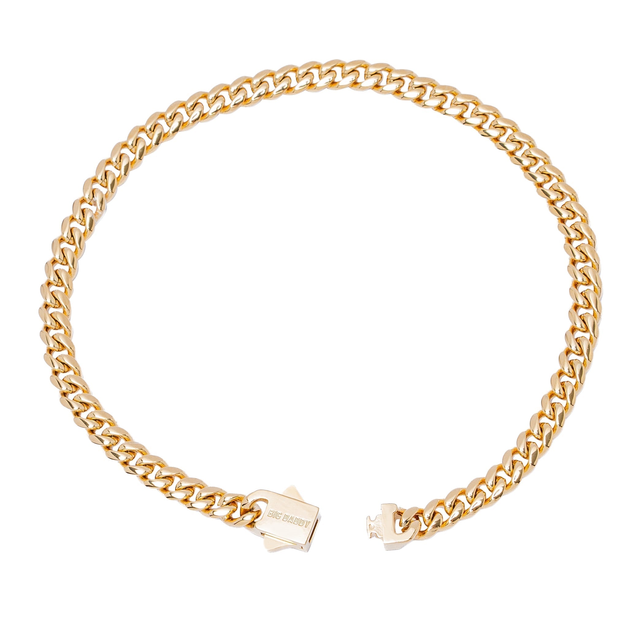 Big Daddy 5MM Cuban Link 18K Gold Bracelet Secundaire afbeelding