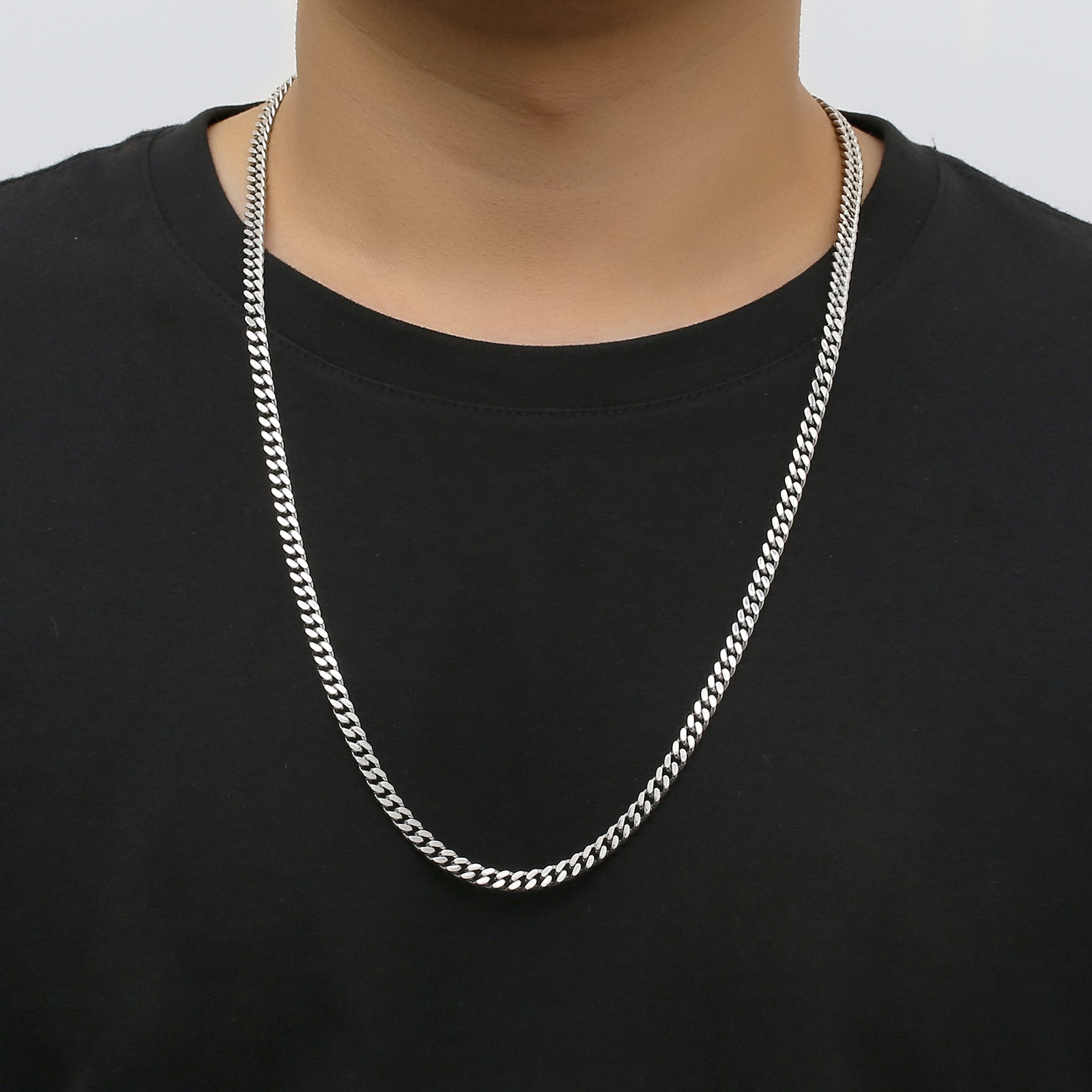 Big Daddy 5mm Cuban Silver Chain Secundaire afbeelding