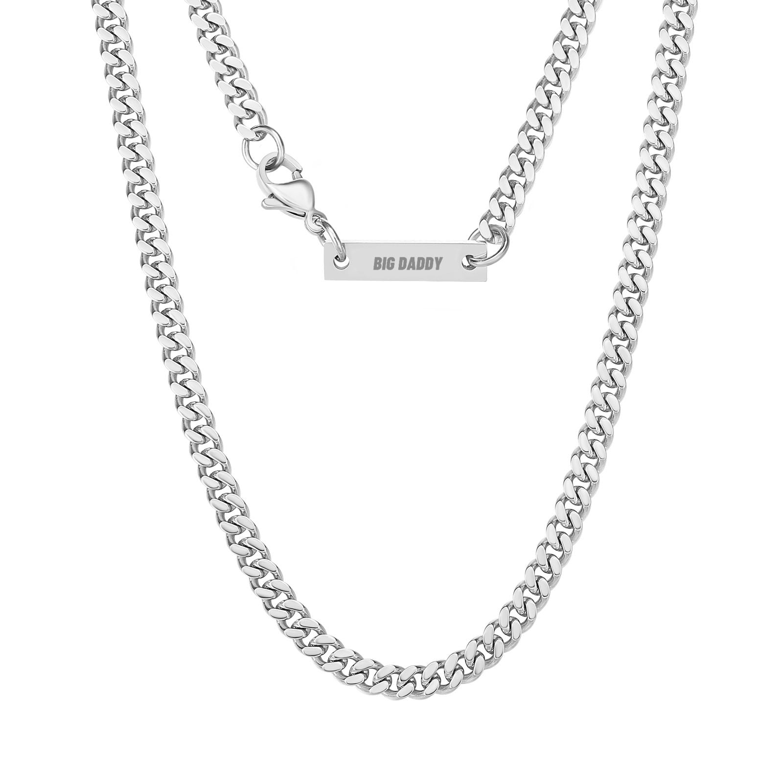 Big Daddy 5mm Cuban Silver Chain Hoofdafbeelding