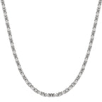 Big Daddy 5mm Stainless Steel Byzantine Silver Chain
