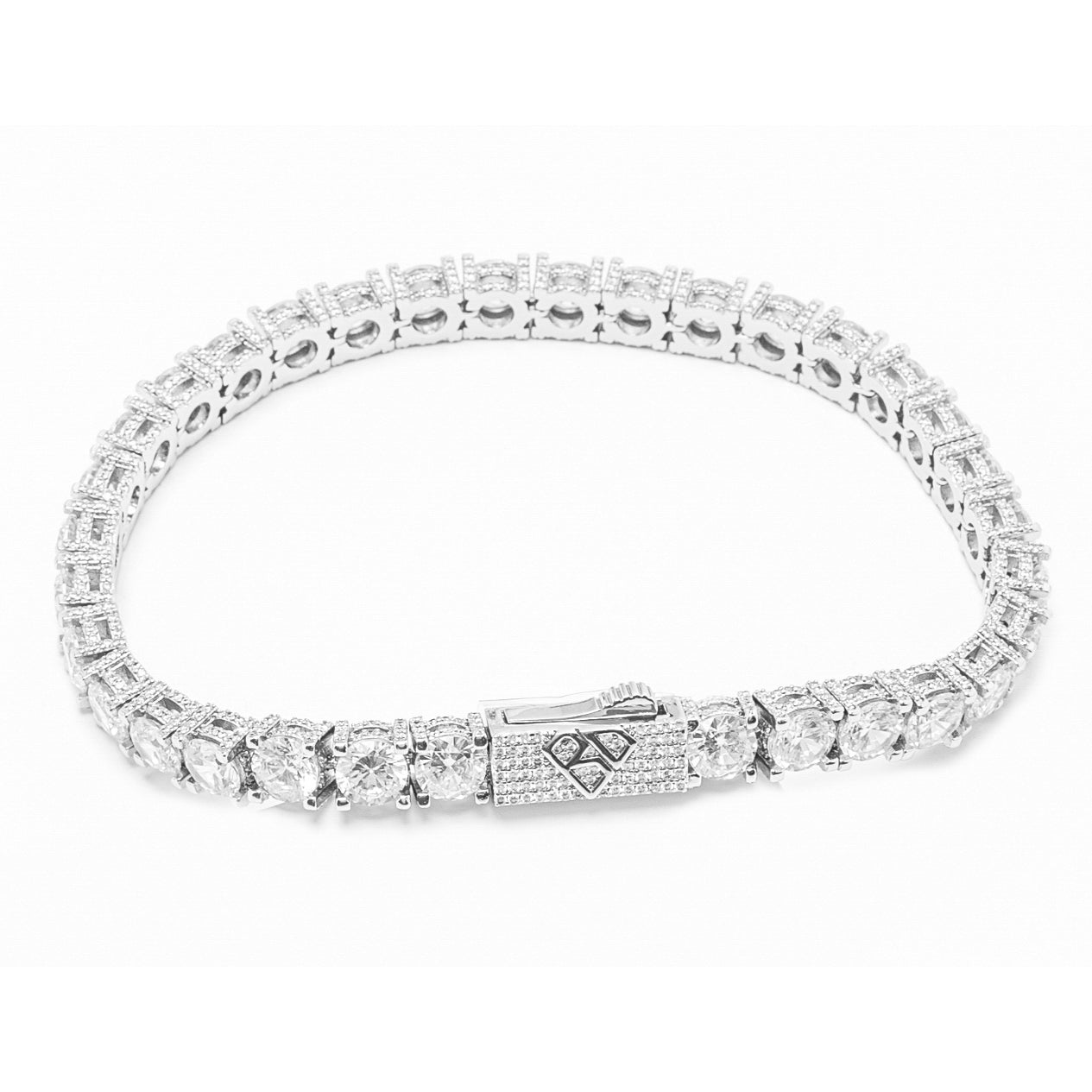 Big Daddy 6MM Diamond Silver Tennis Iced Out Bracelet Main image