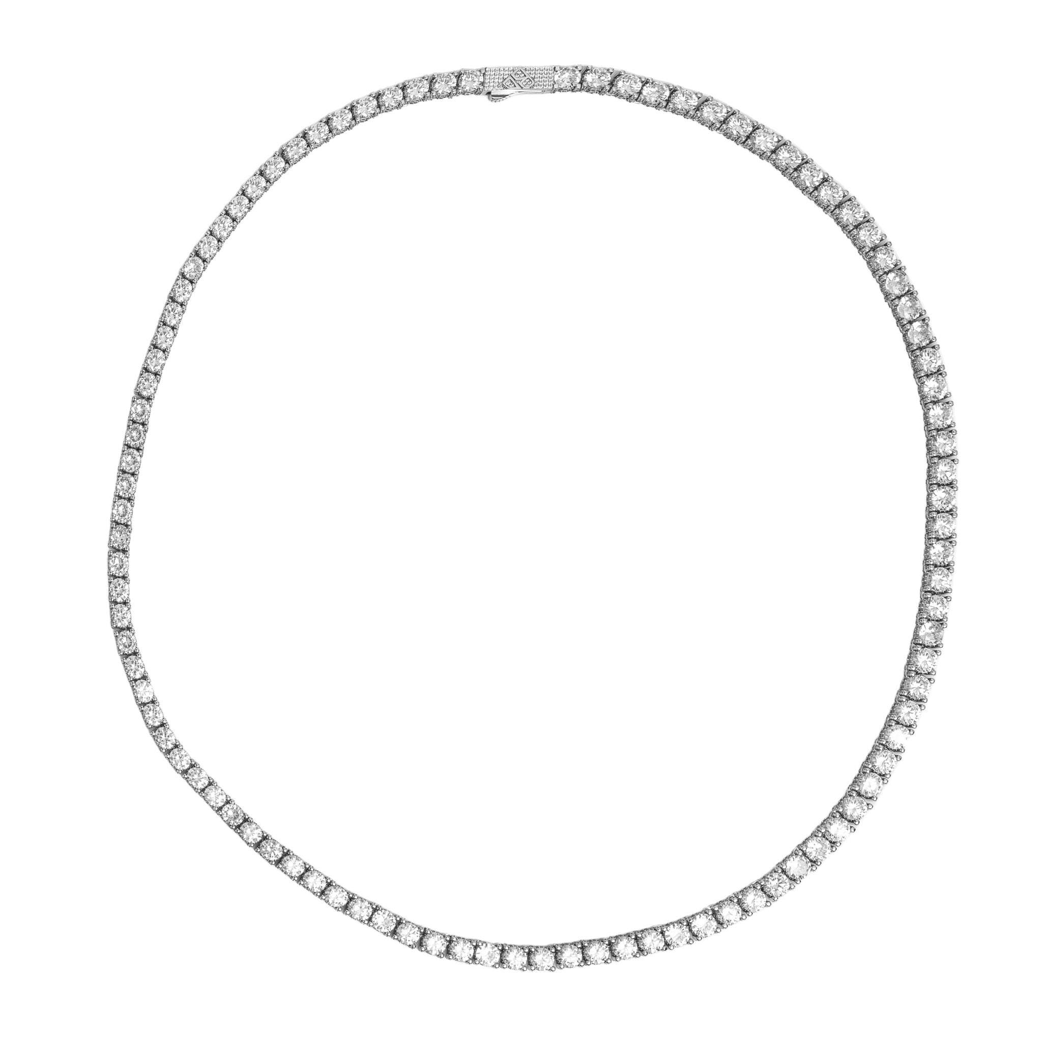 Big Daddy 6MM Diamond Silver Tennis Iced Out Chain Secundaire afbeelding