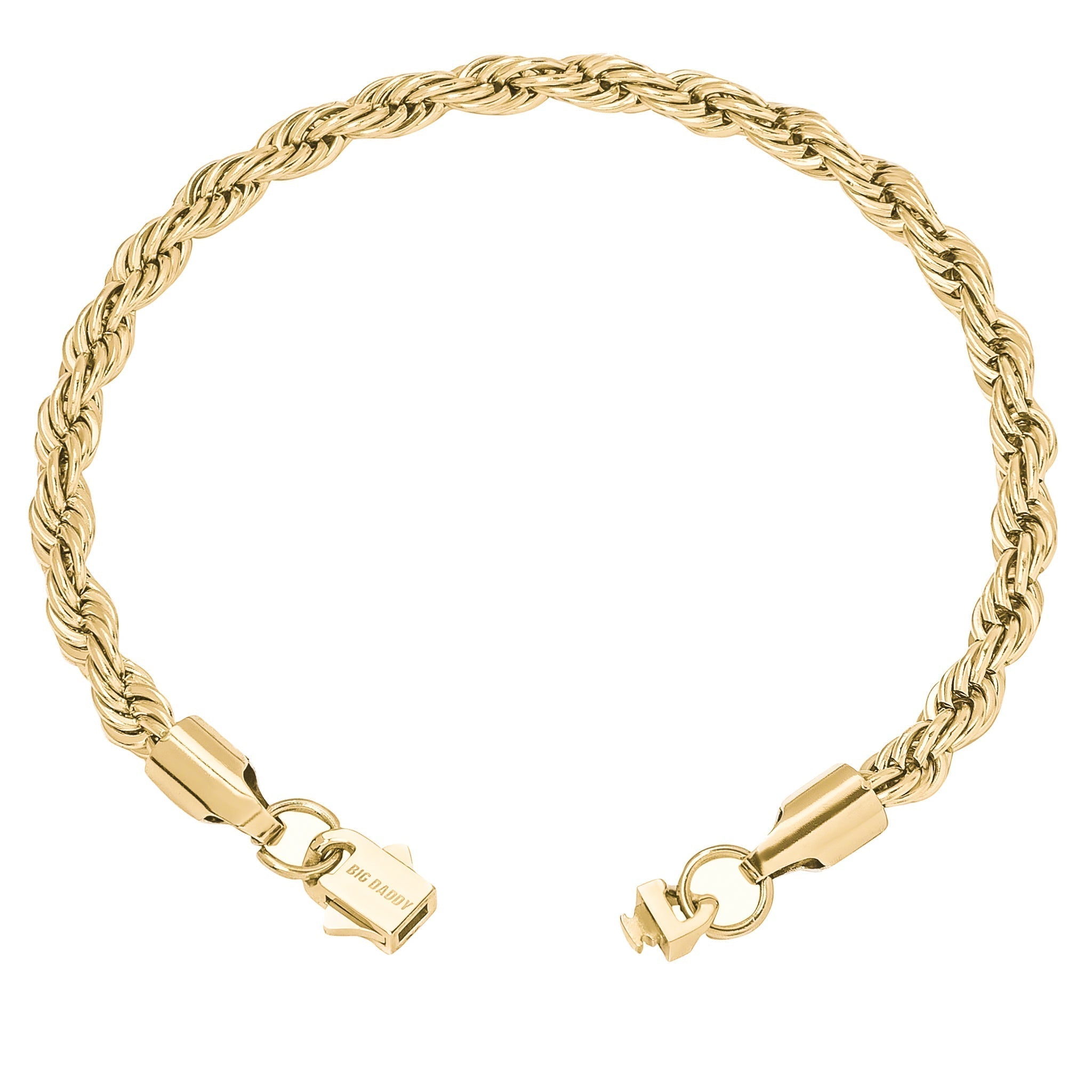 Big Daddy 6MM Gold Rope Bracelet Secondary image