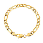 Big Daddy 6mm Steel Figaro Gold Bracelet