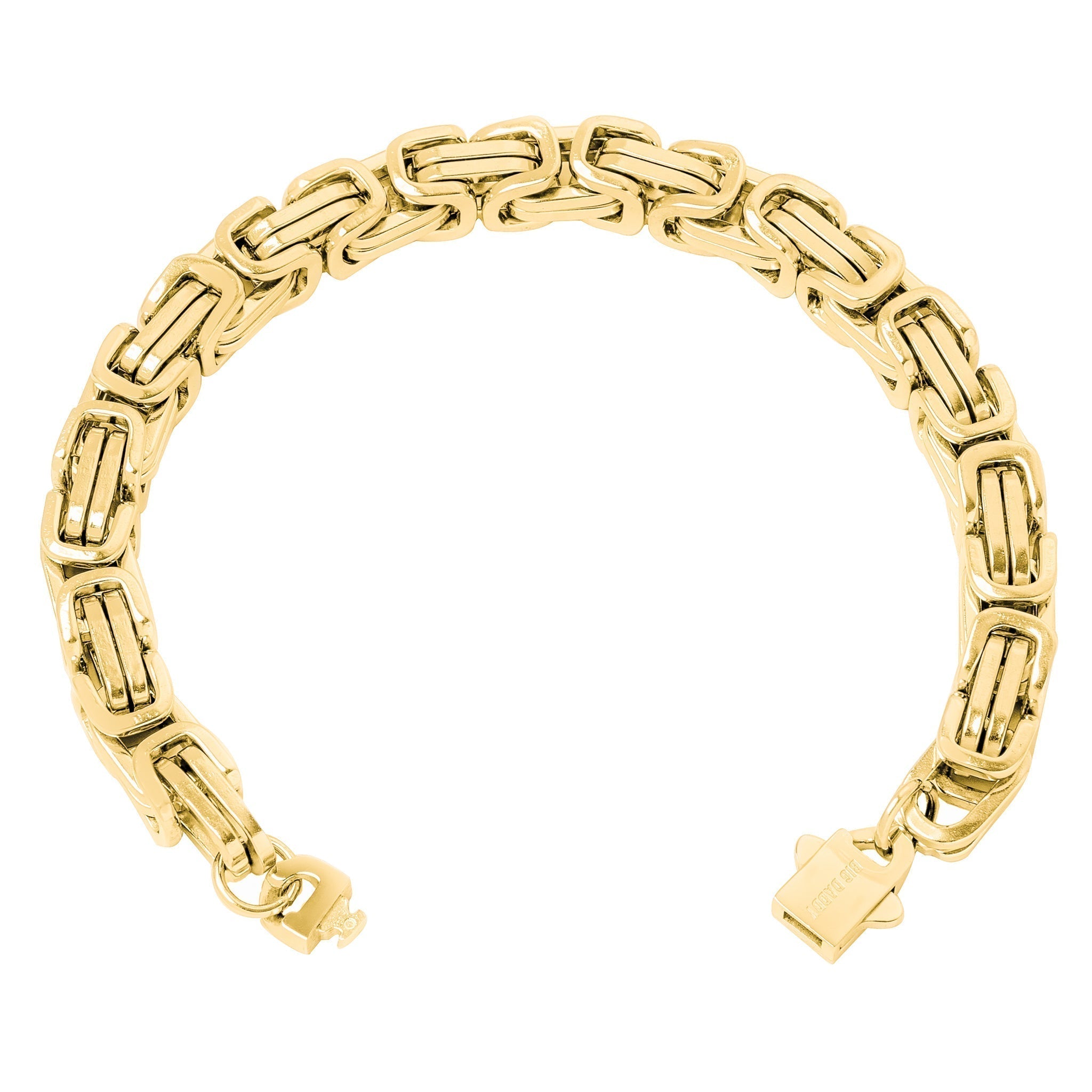 Big Daddy 8MM Byzantine 2.0 Link 18K Gold Bracelet Secundaire afbeelding