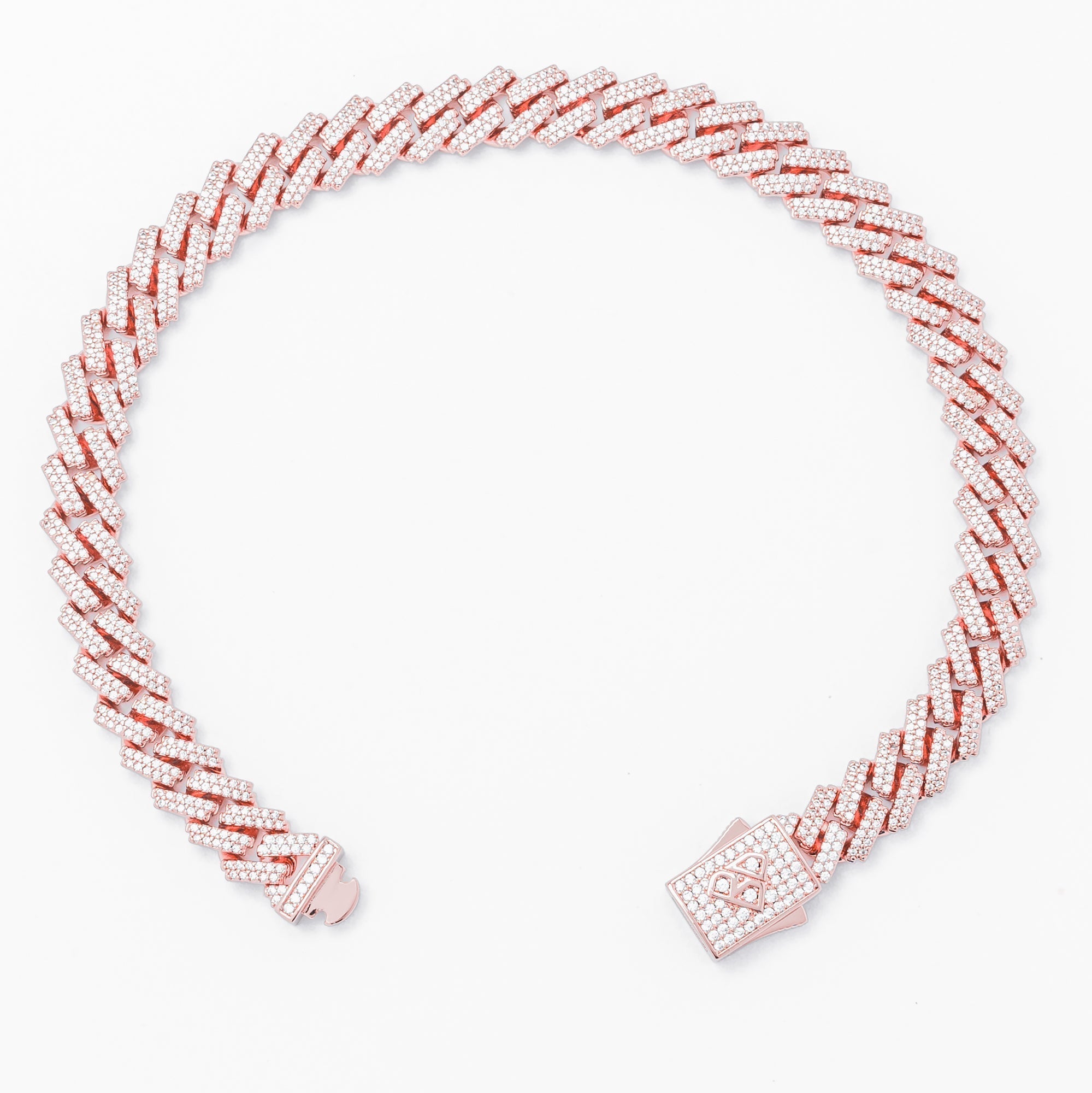 Big Daddy 8MM Cuban Link Rose Gold Iced Out Bracelet Secondary image