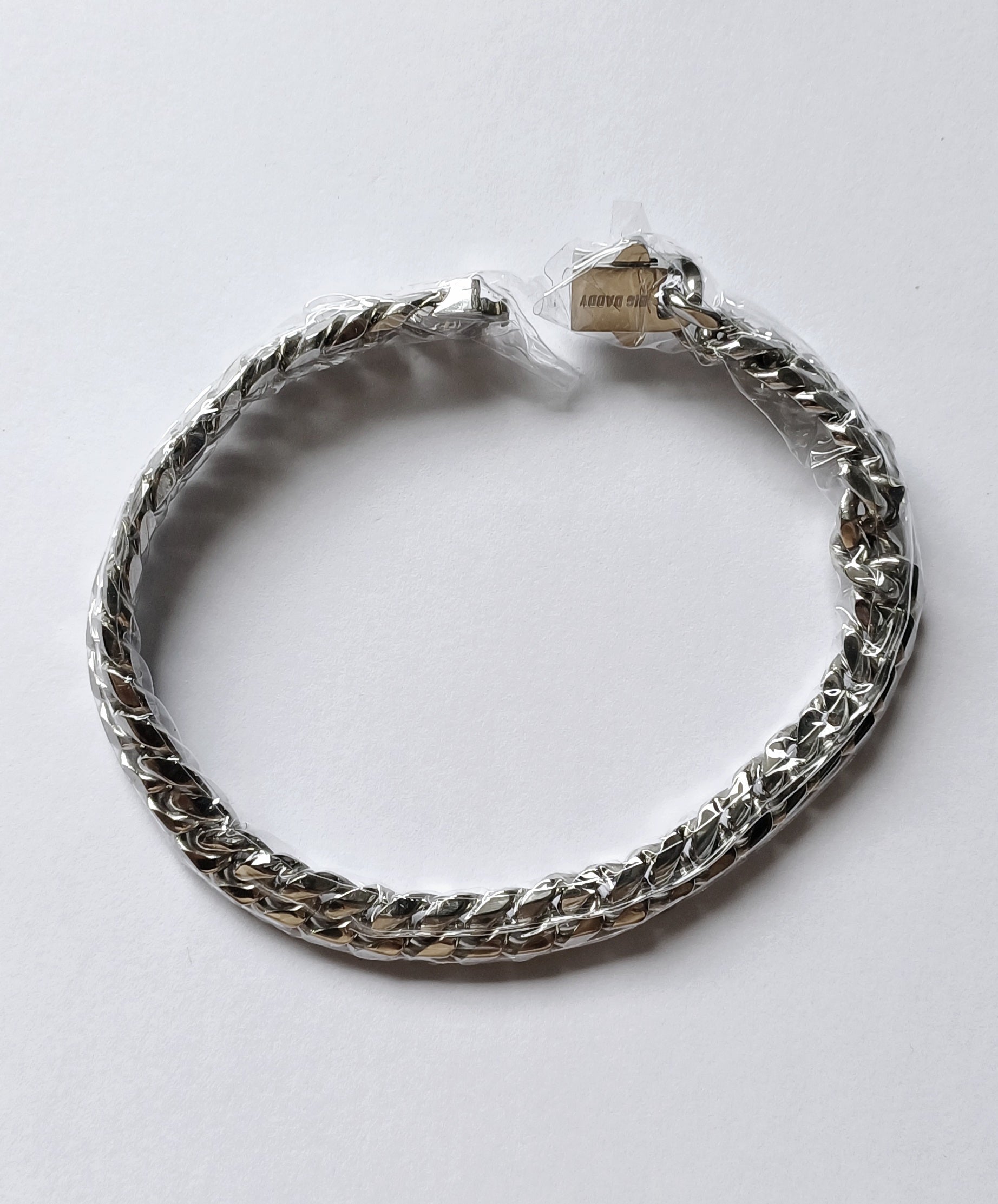 Big Daddy 8 mm Cubaanse schakelarmband van zilver Secundaire afbeelding