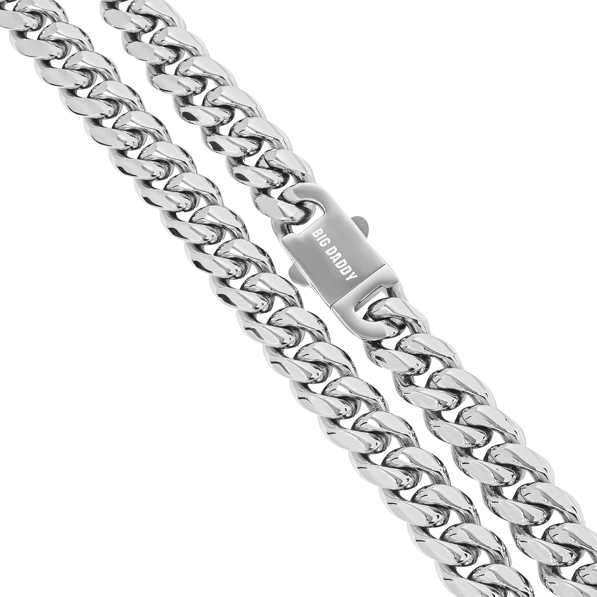 Big Daddy 8MM Cuban Link Silver Chain Secundaire afbeelding