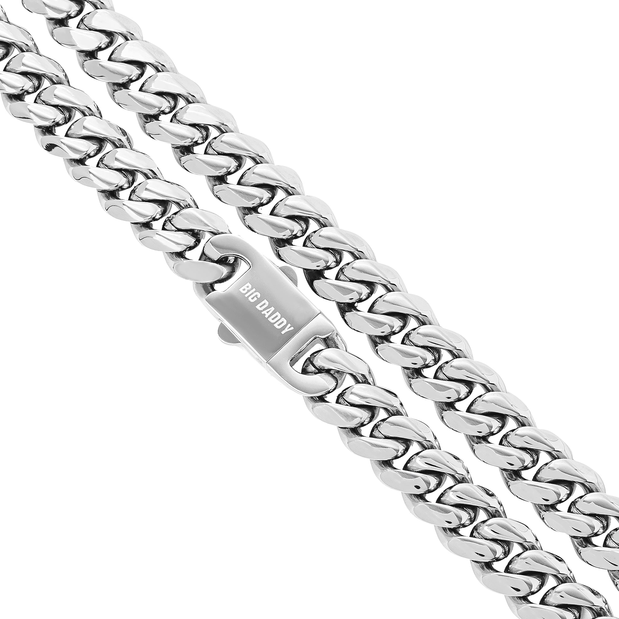 Big Daddy 8 mm Cubaanse schakelketting van roestvrij staal Secundaire afbeelding