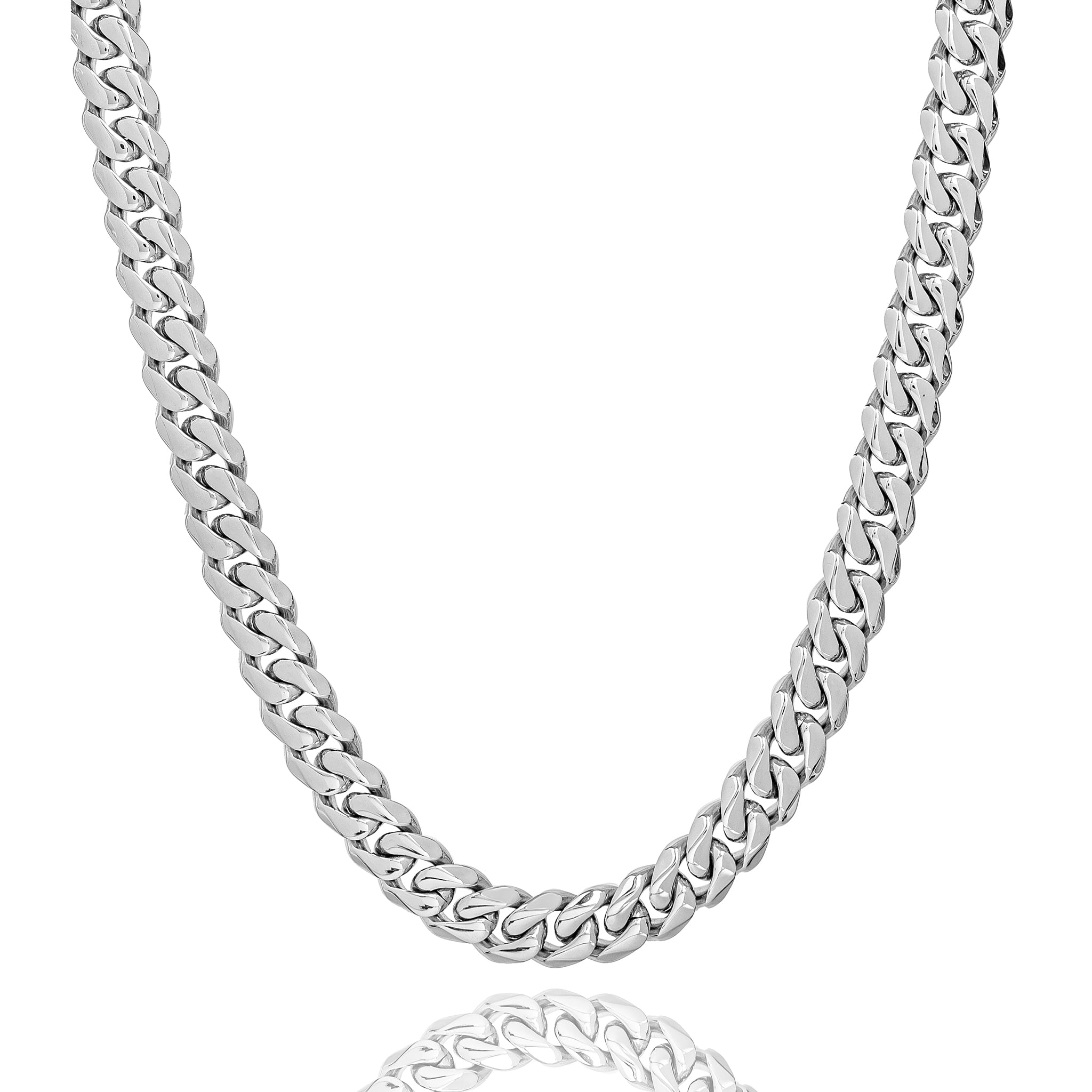 Big Daddy 8 mm Cubaanse schakelketting van roestvrij staal Hoofdafbeelding