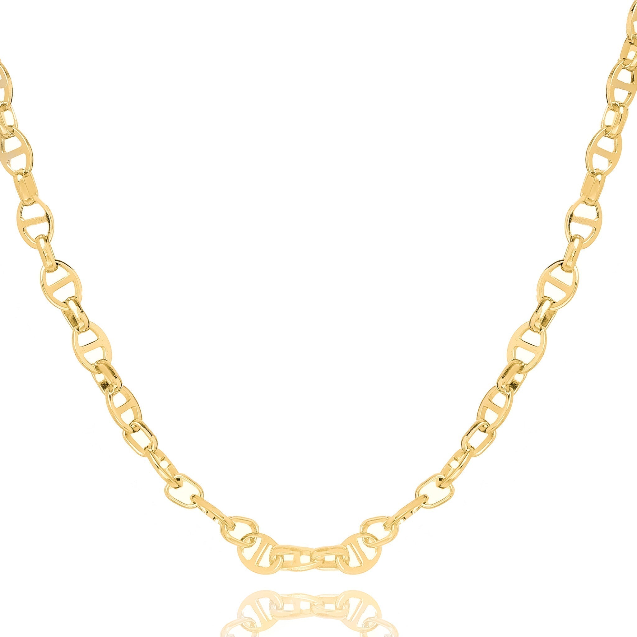 Big Daddy 8MM Gold Mariner Link Chain Hoofdafbeelding