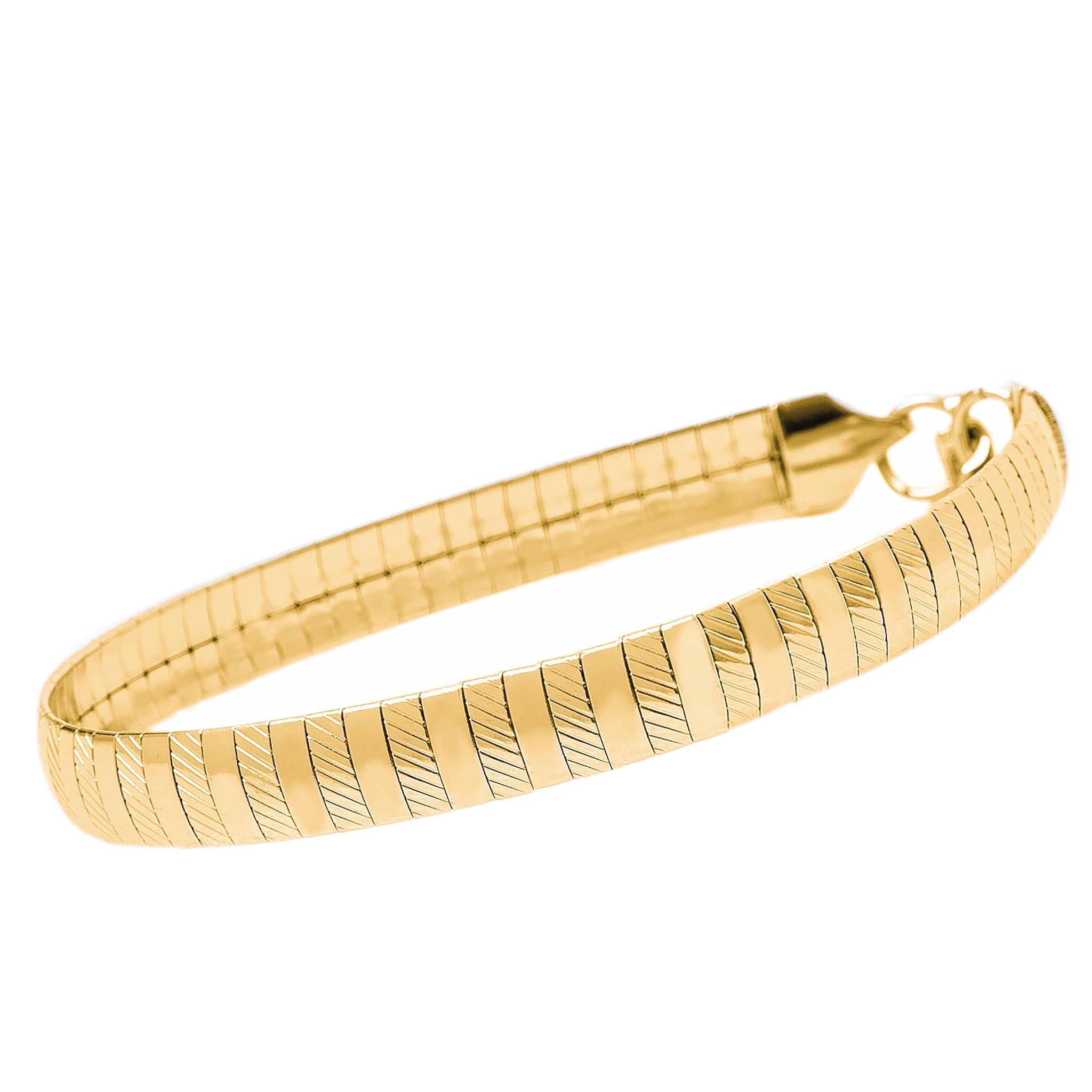 Big Daddy 8MM Gold Omega Bracelet Secundaire afbeelding