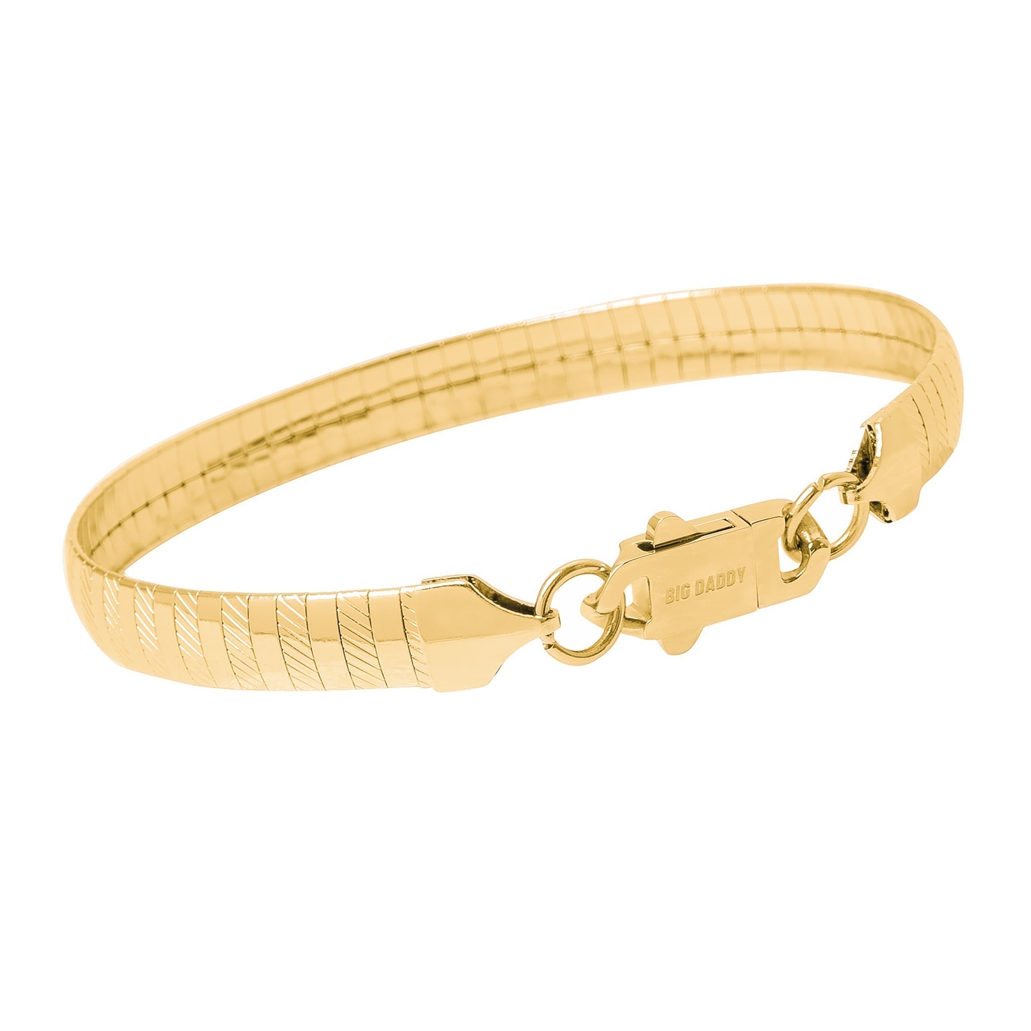 Big Daddy 8MM Gold Omega Bracelet Hoofdafbeelding