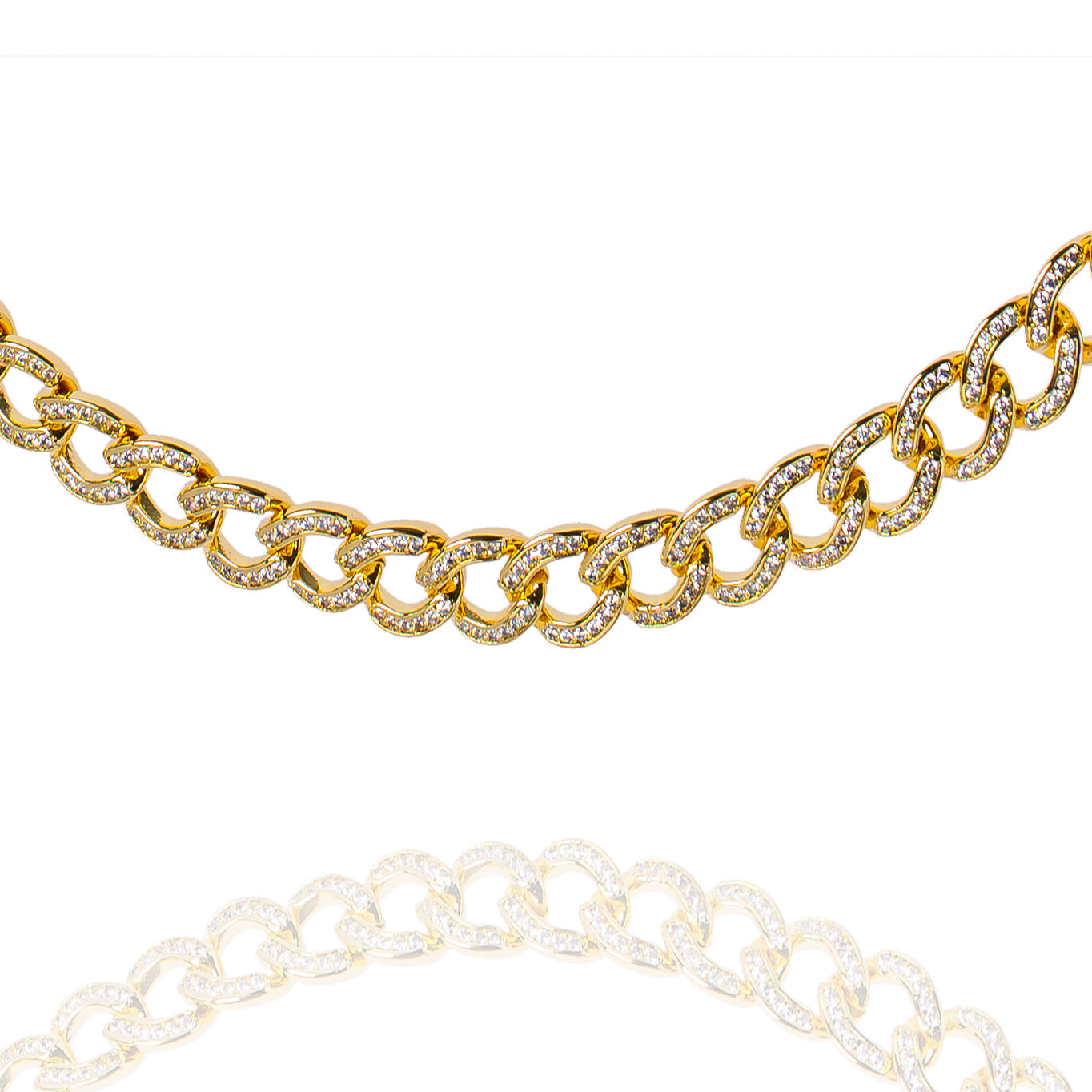 Big Daddy 8MM Iced Cuban Gold Chain Hoofdafbeelding
