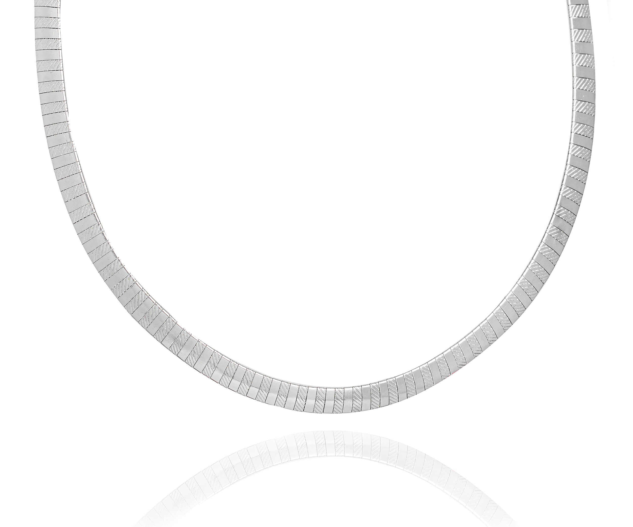 Big Daddy 8 mm Omega zilveren stalen ketting Hoofdafbeelding