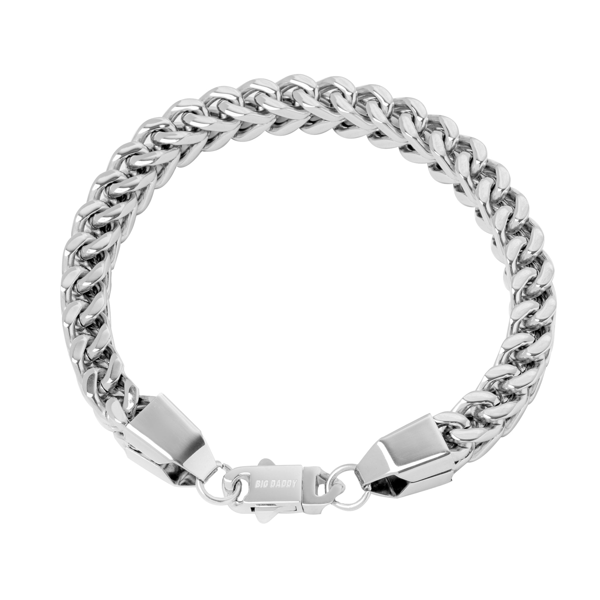 Big Daddy 8MM Silver Cuban Bracelet Hoofdafbeelding