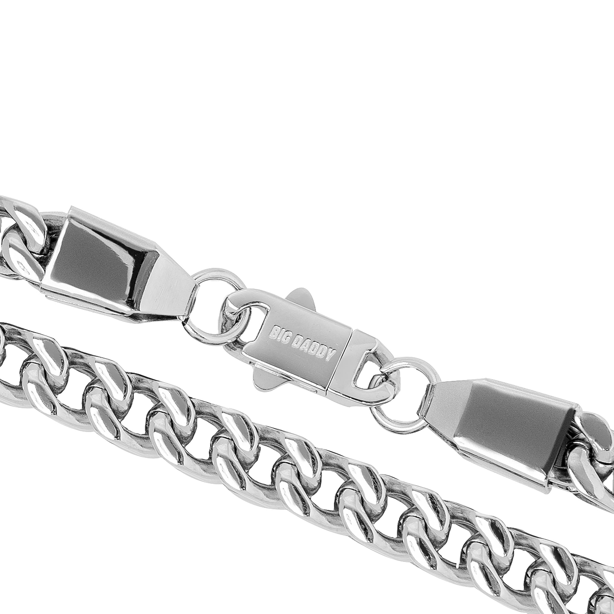 Big Daddy 8MM Silver Cuban Chain Secundaire afbeelding