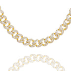 Big Daddy 9MM Diamond Curb Cuban Gold Iced Out Chain