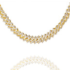 Big Daddy 9MM Diamond Prong Gold Cuban Link Iced Out Chain