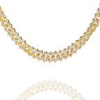 Big Daddy 9MM Diamond Prong Gold Cuban Link Iced Out Chain