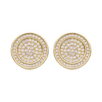 Big Daddy All Diamond Pave Round Iced Out Earring