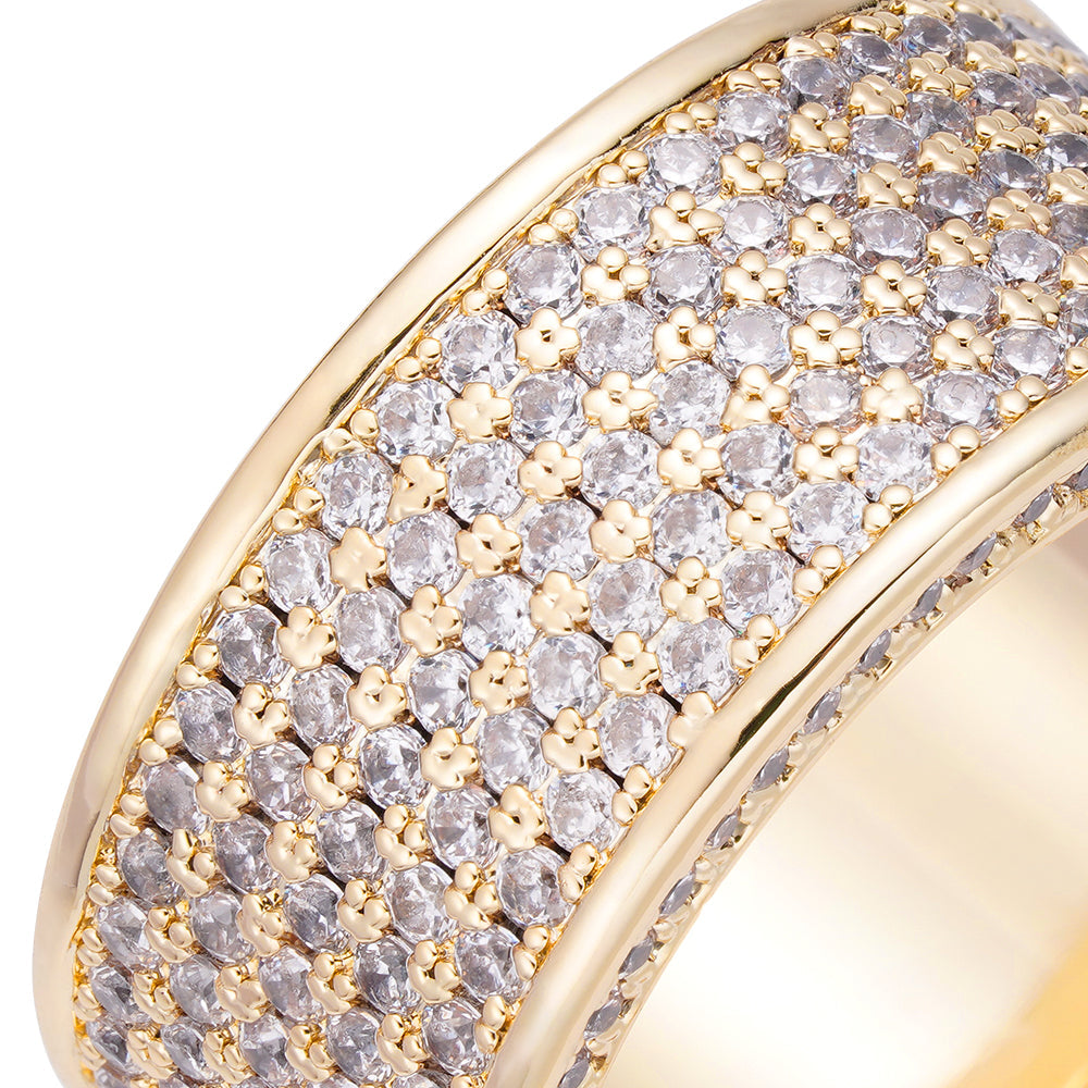 Big Daddy Boujee Diamond Iced Out Ring Secundaire afbeelding