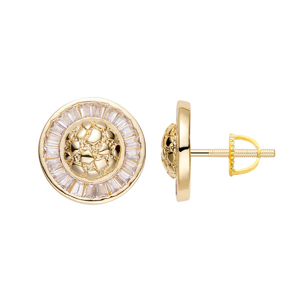 Big Daddy Cluster Baguette Iced Out Diamond Earring Hoofdafbeelding