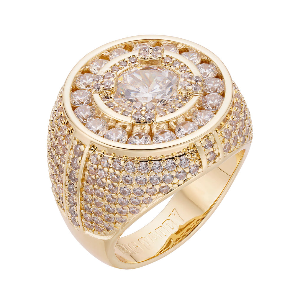Big Daddy Crown Iced Out Diamond Ring Hoofdafbeelding