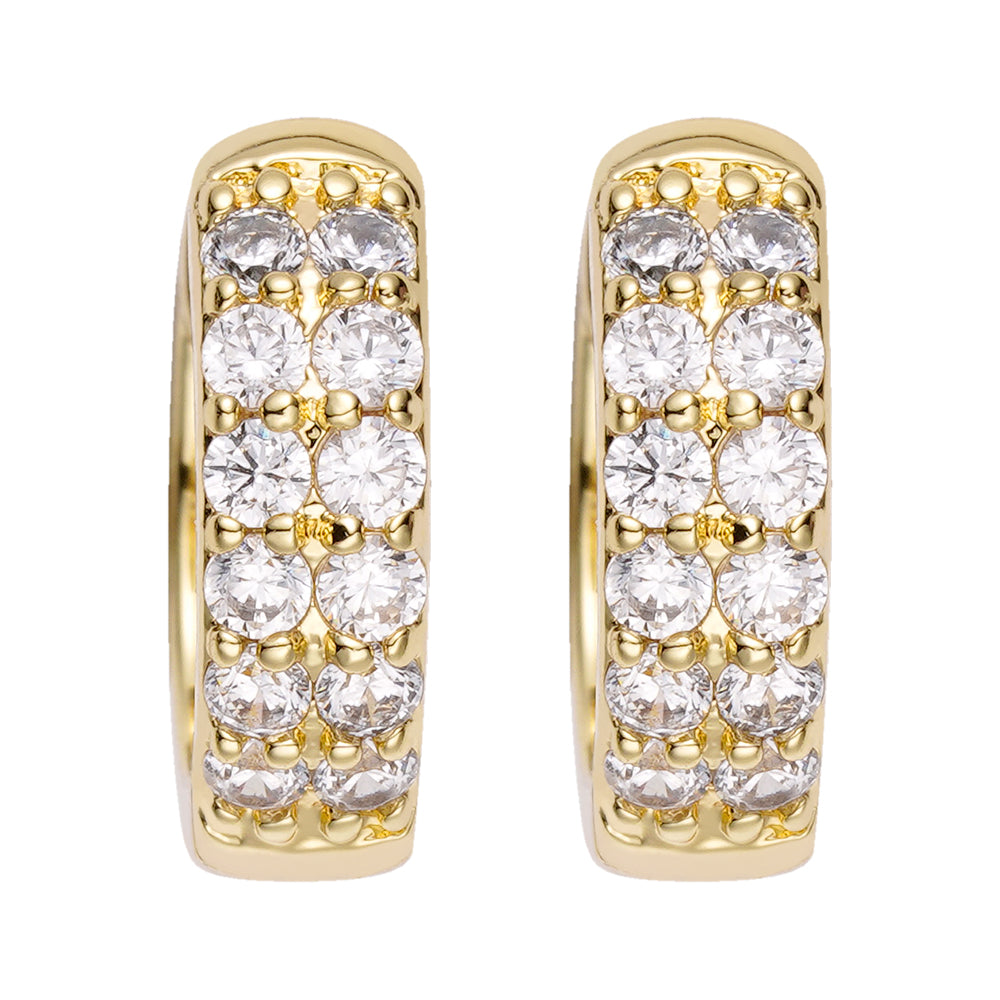 Big Daddy Diamond Loop Iced Out Earring Secundaire afbeelding