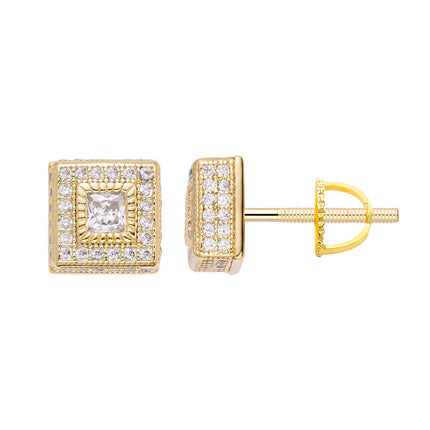 Big Daddy Rebirth Diamond Cut Iced Out Earring Hoofdafbeelding