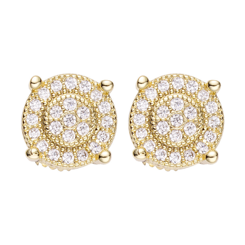 Big Daddy Diamond Stud Iced Out Earring Secundaire afbeelding