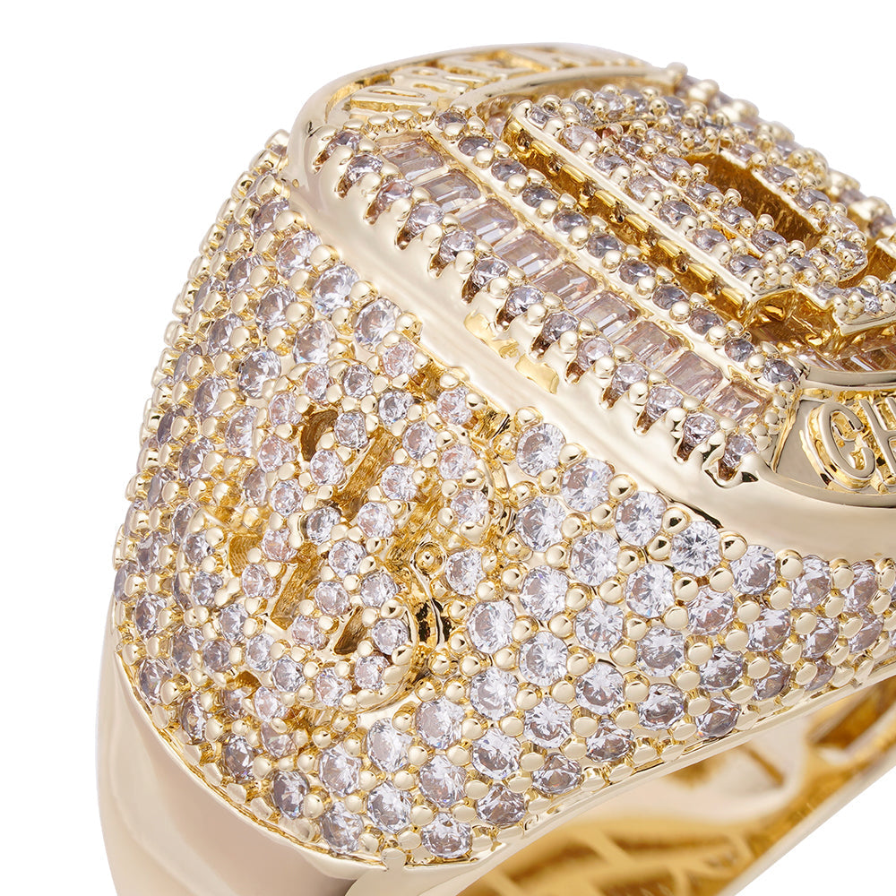 Big Daddy "Dream Chaser" Baguette Iced Out Diamond Ring