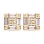 Big Daddy Emerald Cut Baguette Iced Out Diamond Earring