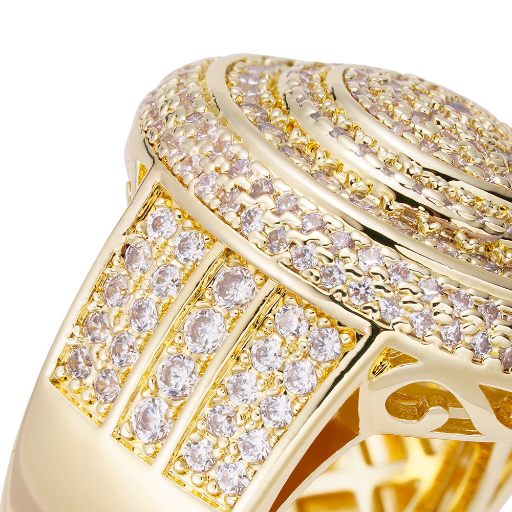 Big Daddy Galaxy Iced Out Diamond Ring Secundaire afbeelding