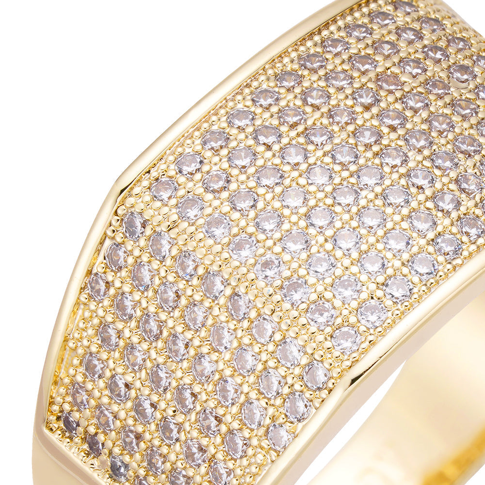 Big Daddy Gladiator Iced Out Diamond Ring Hoofdafbeelding