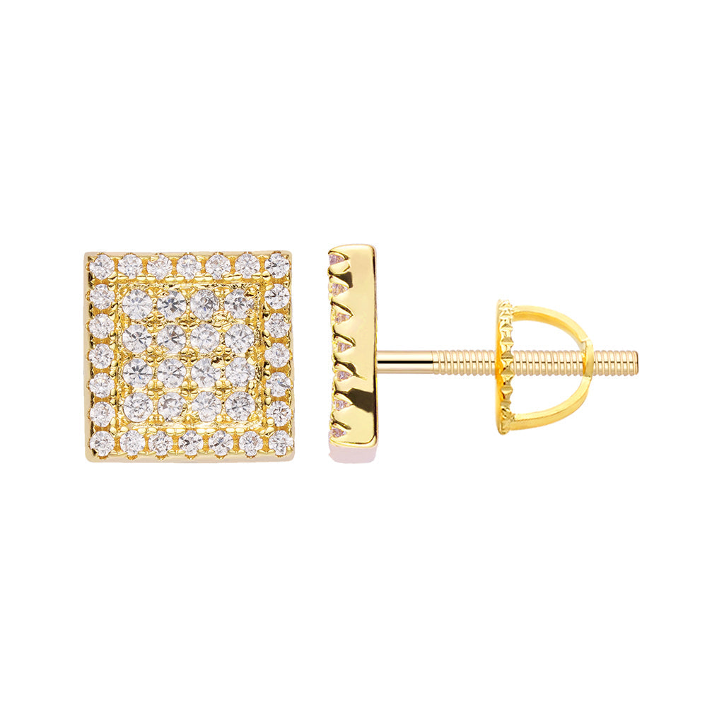 Big Daddy Iced Out Square Earring Hoofdafbeelding