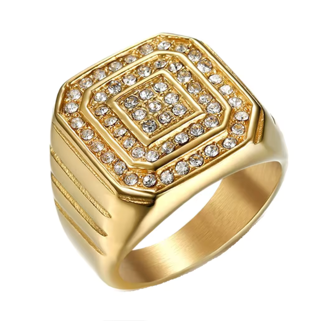 Big Daddy Imperial Iced Gold Ring Main image