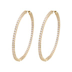 Big Daddy Large Hoop Iced Out Diamond Earring