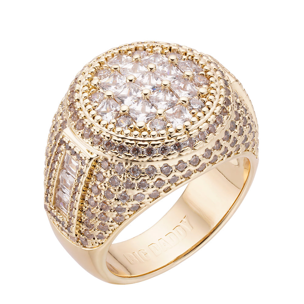 Big Daddy Majesty Baguette Iced Out Ring Hoofdafbeelding