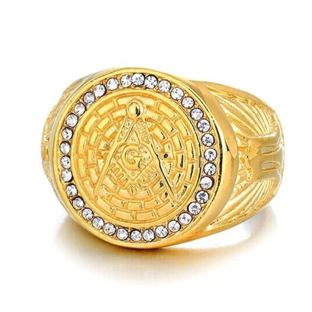Big Daddy Masonic Gold Ring