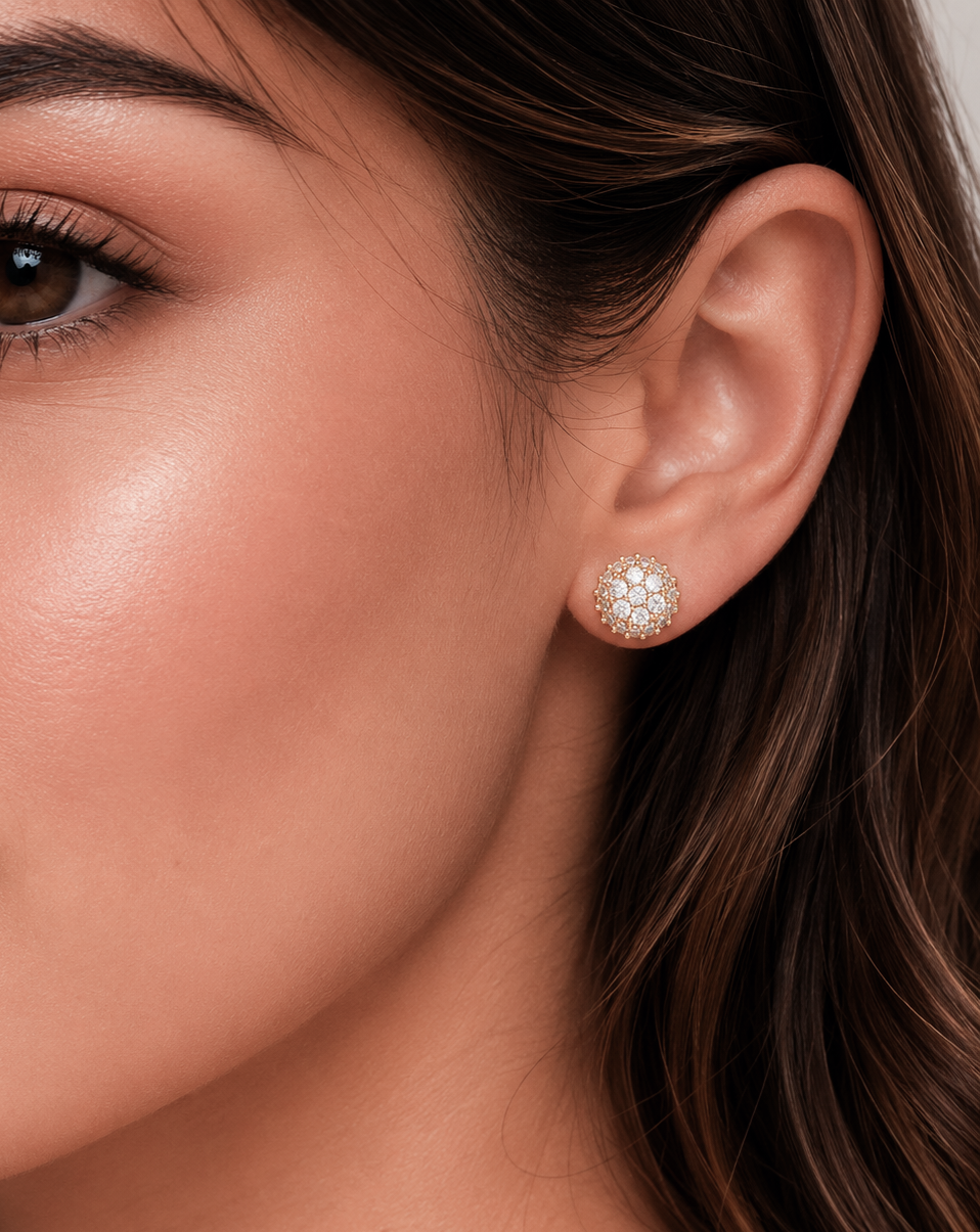 Big Daddy Multi-Cluster Iced Out Diamond Earring